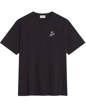 Maison Kitsuné T-Shirt Café Kitsuné À Logo - Black