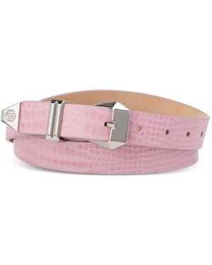 Philipp Plein Logo-Detail Belt - Pink