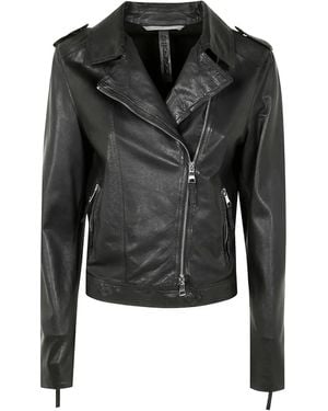 The Jackie Leathers Veste De Moto En Cuir - Noir