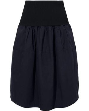 Proenza Schouler Pleated Cotton Skirt - Blue