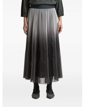Peserico Pleated Midi Skirt - Black