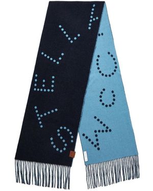 Stella McCartney Schal Mit Fransen - Blau