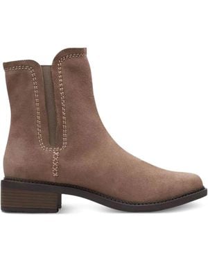 Clarks Maye Zip Boots - Brown