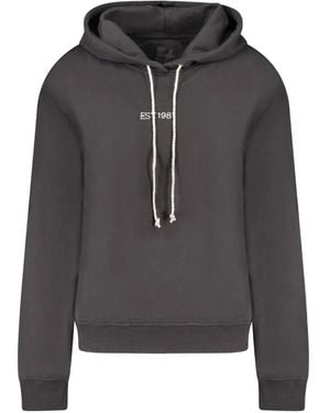 Guess Hoodie Mit Logo-Stickerei - Schwarz