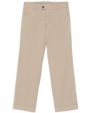 Berwich Alice Belt-Loops Trousers - White