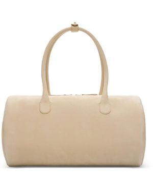 Loulou de Saison Cylindric Handle Shoulder Bag - Natural