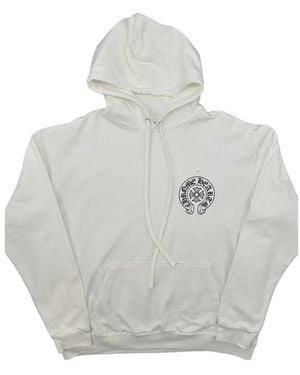 Chrome Hearts Miami Horseshoe Logo Hoodie - Grey