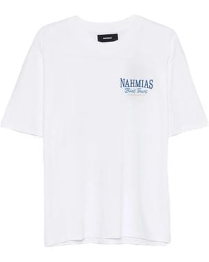 NAHMIAS T-Shirt Imprimé À Col Rond - White