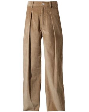 JW Anderson Single-Pleat Corduroy Trousers - Natural