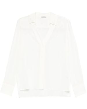 Peserico Camisa con cuello de polo - Blanco