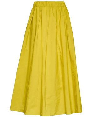 Apuntob Elastic Waist Skirt - Yellow