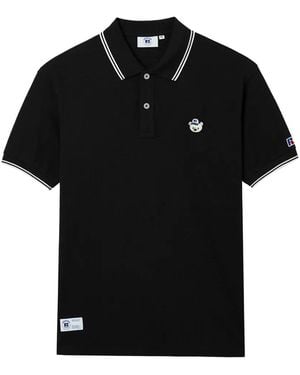Chocoolate Short-Sleeves Polo Shirt - Black