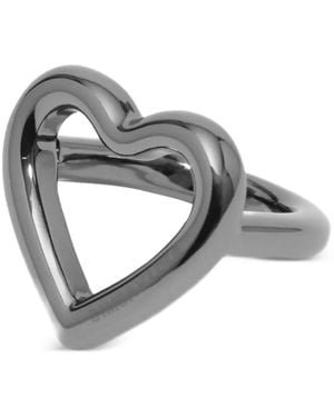 Bimba Y Lola Animal Print Scarf Charm With Logo Border - Metallic