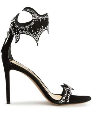 Alexandre Vauthier Betsy 105Mm Crystal-Embellished Sandals - Black
