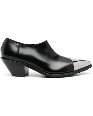Junya Watanabe 65Mm Leather Pumps - Black