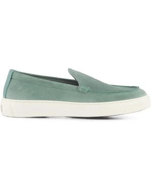 Woolrich Suede Slip-On Loafers - Green