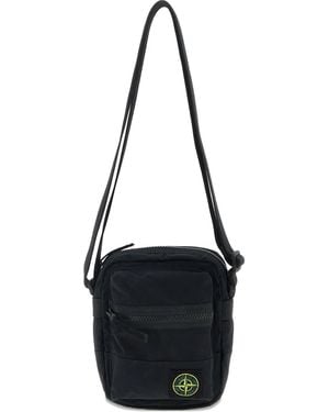 Stone Island Compass-Patch Shoulder Bag - Black