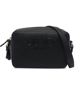 Liu Jo Embossed-Logo Cross Body Bag - Black