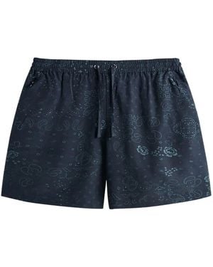 Kith Cedar paisley-print drawstring shorts - Blau