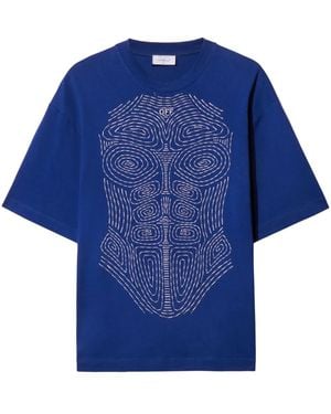 Off-White c/o Virgil Abloh Body Stitch Tシャツ - ブルー