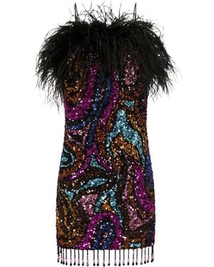 Rebecca Vallance Kiki Sequined Minidress - Black
