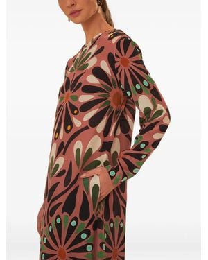 FARM Rio Vestido largo con estampado floral - Rosa