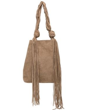 JNBY Fringed Single-Shoulder Bag - Natural