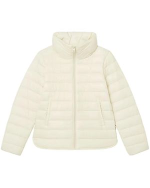 Marc O' Polo Gefütterte Jacke Mit Stehkragen - Weiß