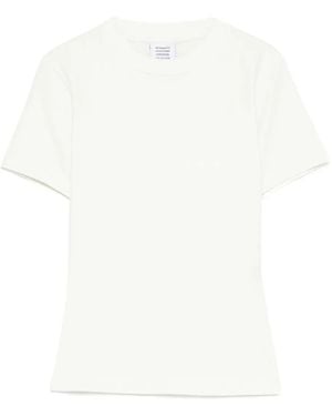 Vetements Logo Fitted T Shirt - White