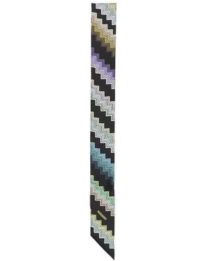 Missoni Zigzag Skinny Scarf - White