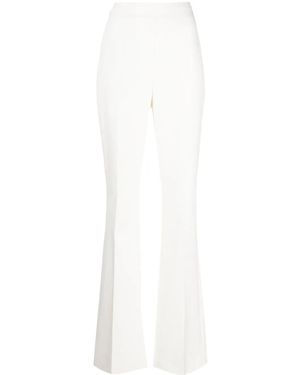 Akris Pantalones Acampanados De Talle Alto - Blanco