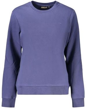 Napapijri Aurora Logo-Embroidered Sweatshirt - Blue