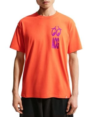 Nike Acg Dri-Fit Graphic-Print T-Shirt - Orange
