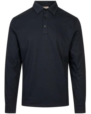 Agnona Long-Sleeve Polo Shirt - Blue