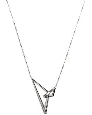 Stephen Webster 18Kt Vertigo Obtuse Diamond Pendant Necklace - Metallic