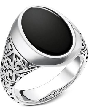 Thomas Sabo Siegelring Mit Gravur - Schwarz