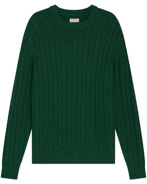Fursac ケーブルニット セーター - グリーン