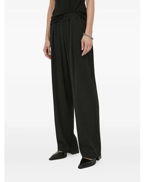 Samsøe & Samsøe Pleated Palazzo Trousers - Black