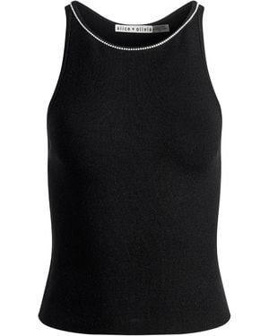 Alice + Olivia Allen Tank Top - Black