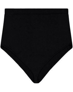 Laneus Pantalones cortos de talle alto - Negro