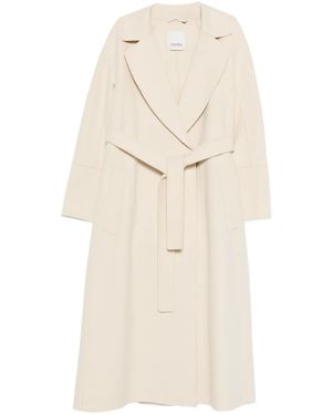 Max Mara Belted Coat - Natural