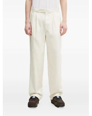 Fred Perry Pleated-Front Trousers - White