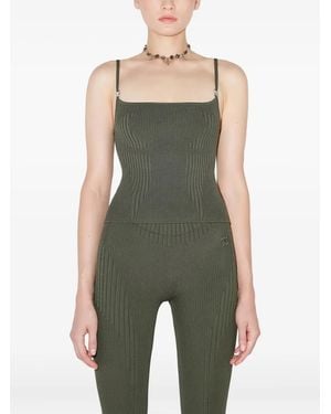 MISBHV Ribbed-Knit Tank Top - Green