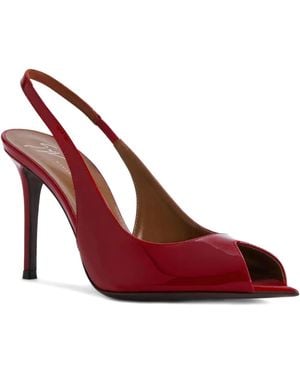Giuseppe Zanotti Intriigo Slingback-Sandalen mit Peeptoe 90mm - Rot