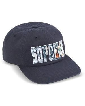 Supreme Money Logo Baseballkappe - Blau