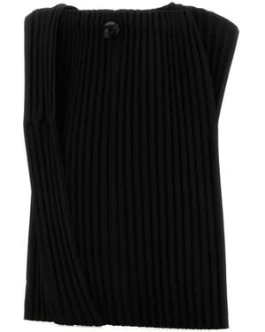 Homme Plissé Issey Miyake Sac Cabas Plissé - Noir