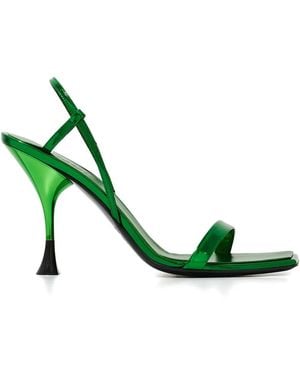 3Juin 95Mm Square-Toe Sandals - Green