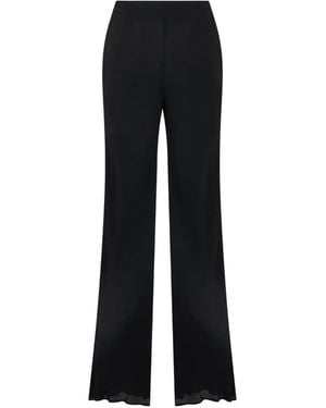 Alberta Ferretti Straight-Leg Pants - Black