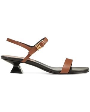 Sergio Rossi Bitt Buckle-Fastening Sandals - White