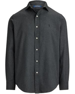 Polo Ralph Lauren Overhemd Met Geborduurd Logo - Zwart